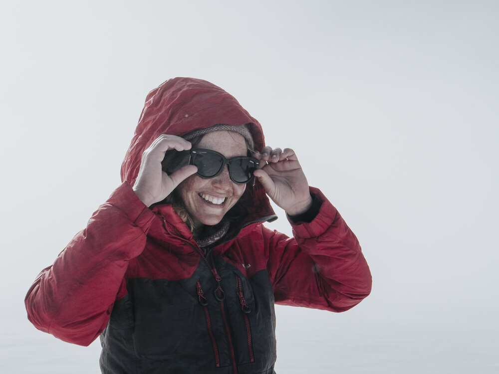 Inspiring Explorer Bridget Kruger during the crossing