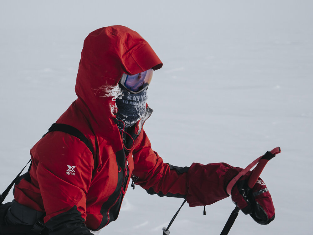 Inspiring Explorer Hollie Woodhouse during the crossing