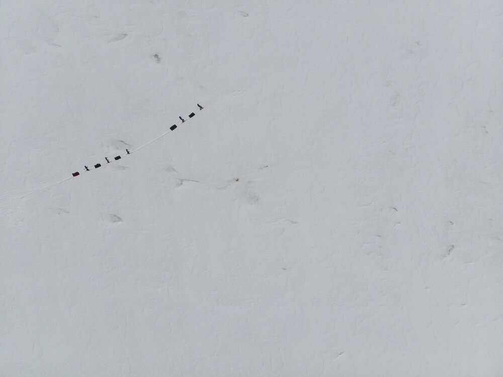 Inspiring Explorers Expedition&trade; team on the move from above (001)