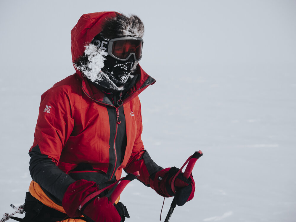 Inspiring Explorer Bridget Kruger during the crossing