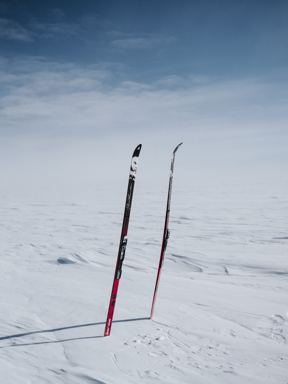 Skis in snow