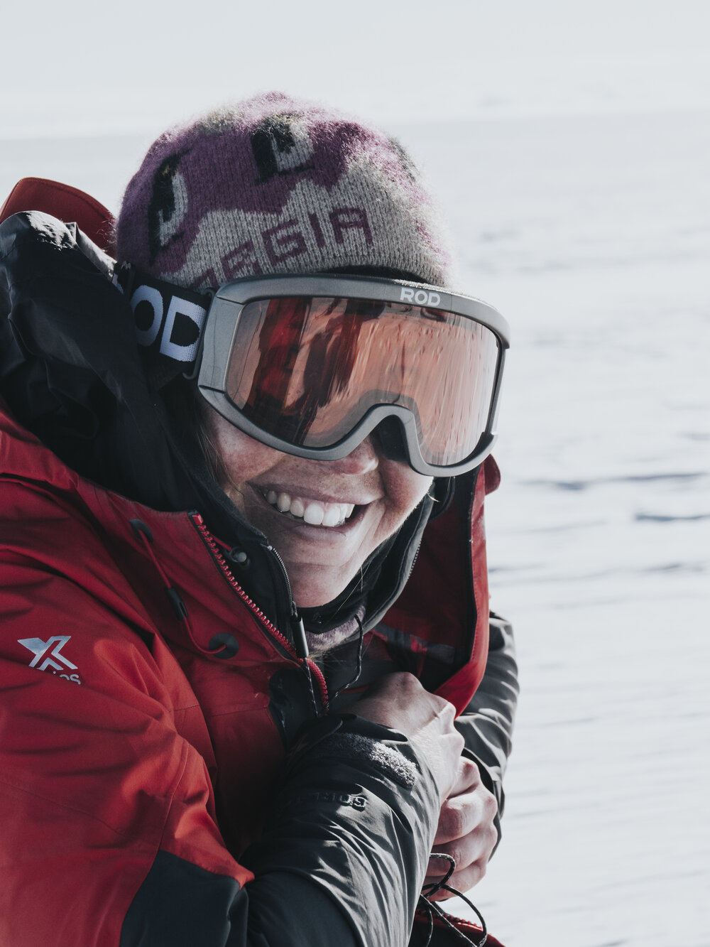Inspiring Explorer Bridget Kruger during the Greenland Ice Cap crossing