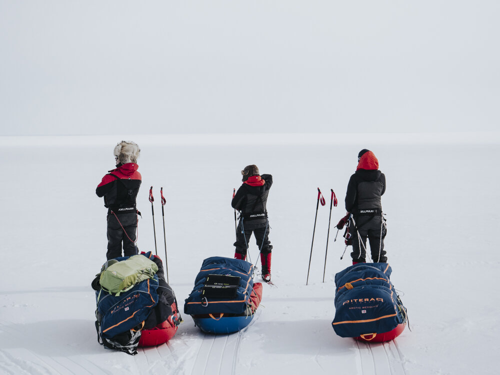 Inspiring Explorers taking a break during the crossing