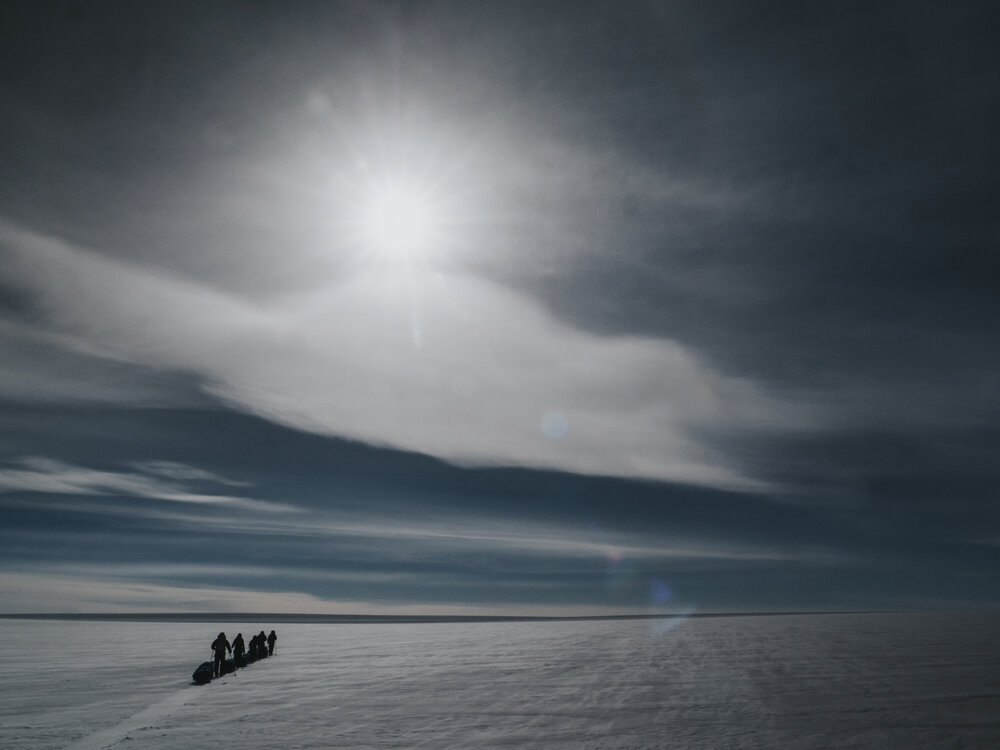 Inspiring Explorers Expedition&trade; team crossing the Greenland Ice Cap