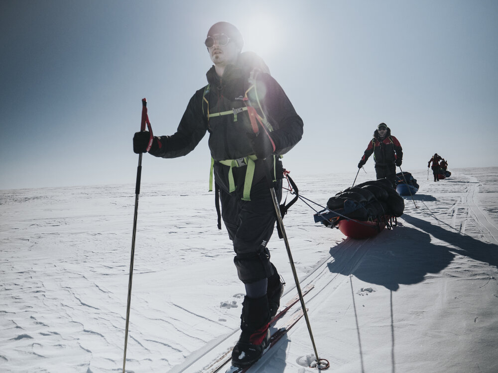 Inspiring Explorer Brando Yelavich and AHT Executive Director Nigel Watson during the crossing (002)