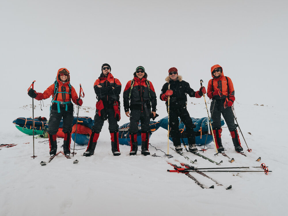 Inspiring Explorers Expedition&trade; team during the Greenland Ice Cap crossing