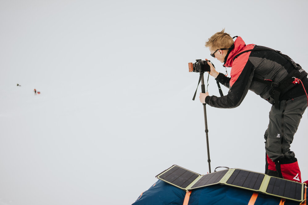 Inspiring Explorer Keith Parsons sets up his camera for a shot (001)