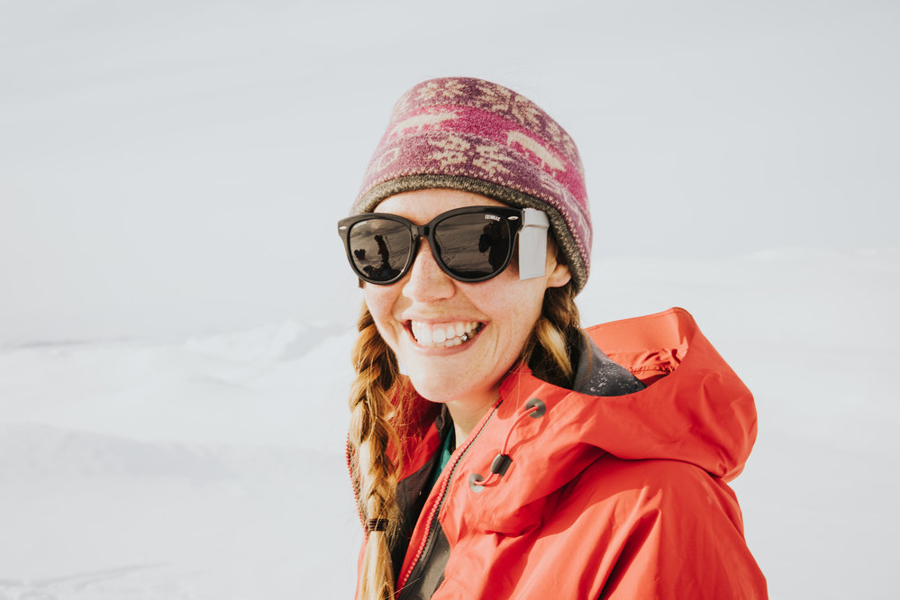 Inspiring Explorer Bridget Kruger during the Greenland Ice cap crossing