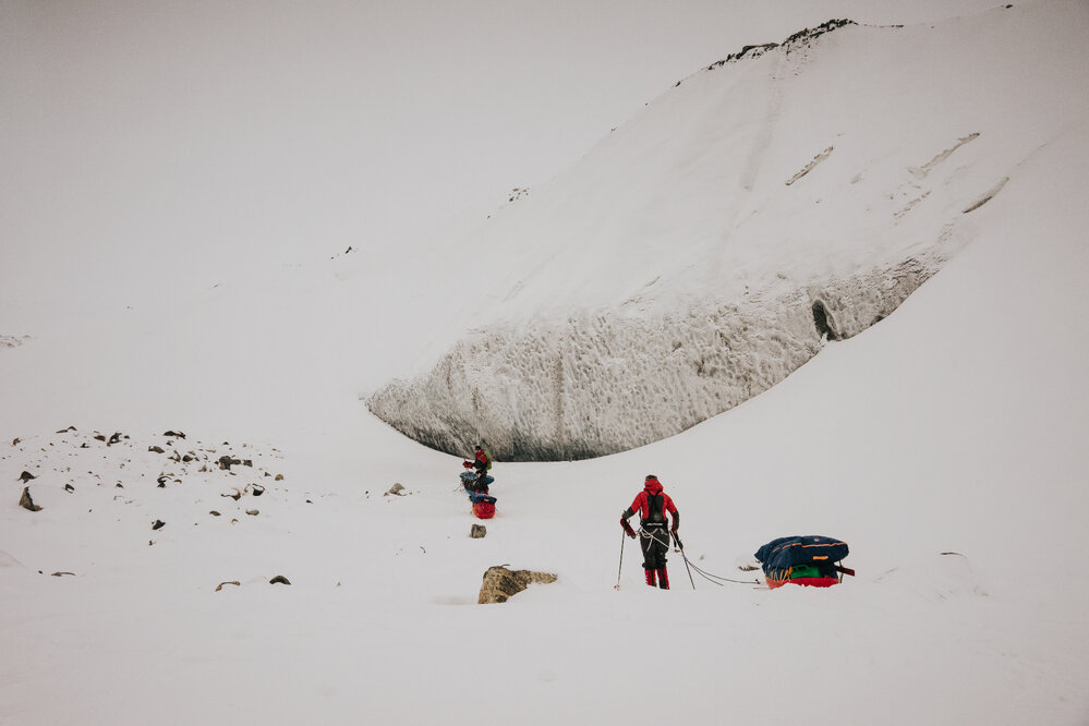Inspiring Explorers Brando Yelavich and Bridget Kruger during crossing