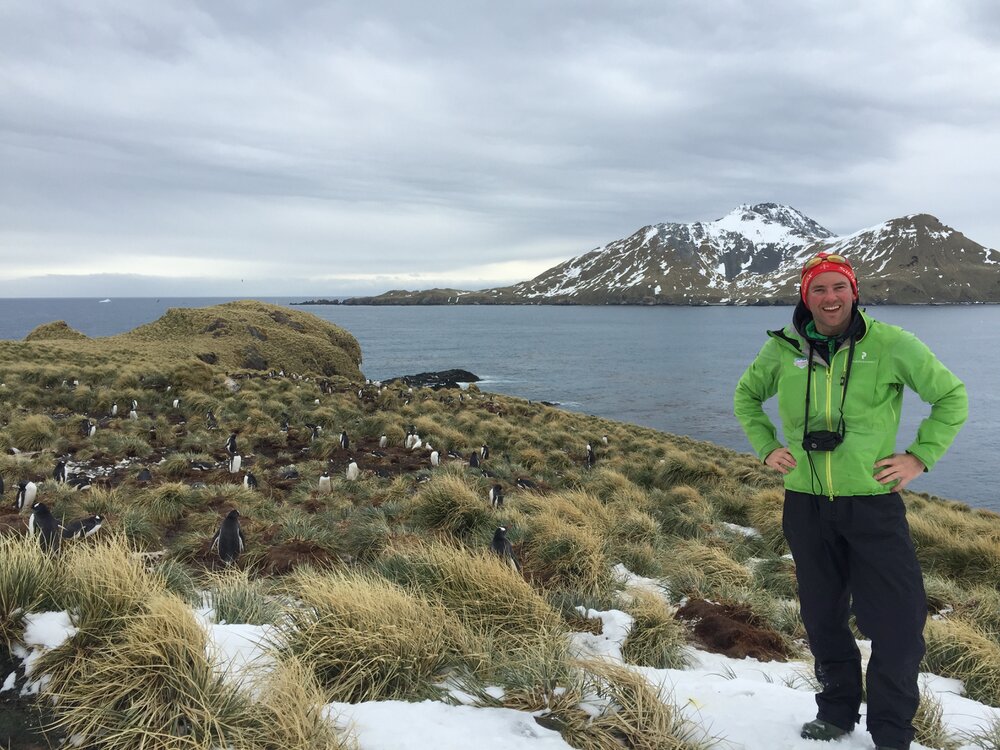 Inspiring Explorer Tom MacTavish in South Georgia