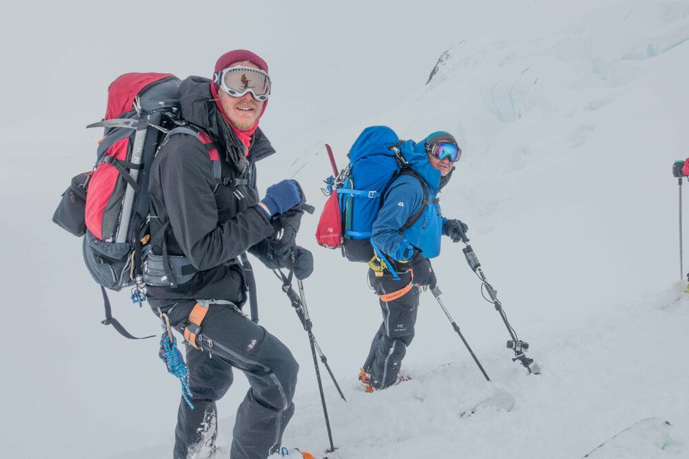 Members of the Antarctic Heritage Trust Inspiring Explorers Expedition&trade; James Blake and Nigel Watson on the traverse of South Georgia