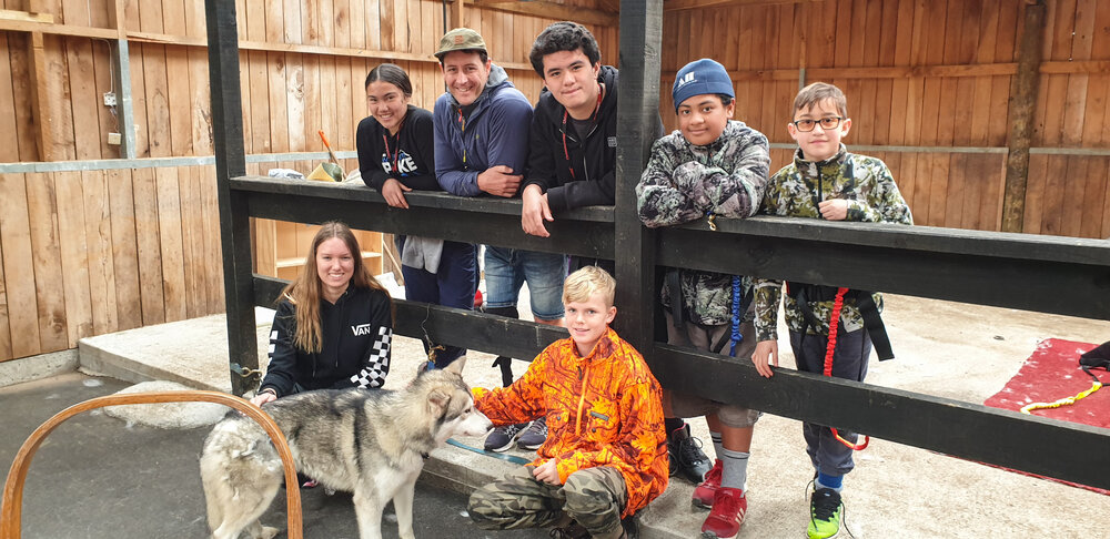 Young Inspiring Explorers with William Pike at Husky Rescue NZ