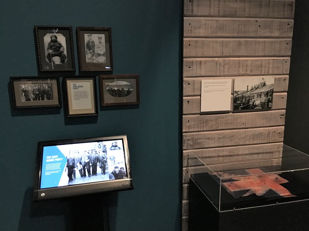 Breaking the Ice Exhibition &acirc;&euro;&ldquo; Cape Adare party photos and Union Jack