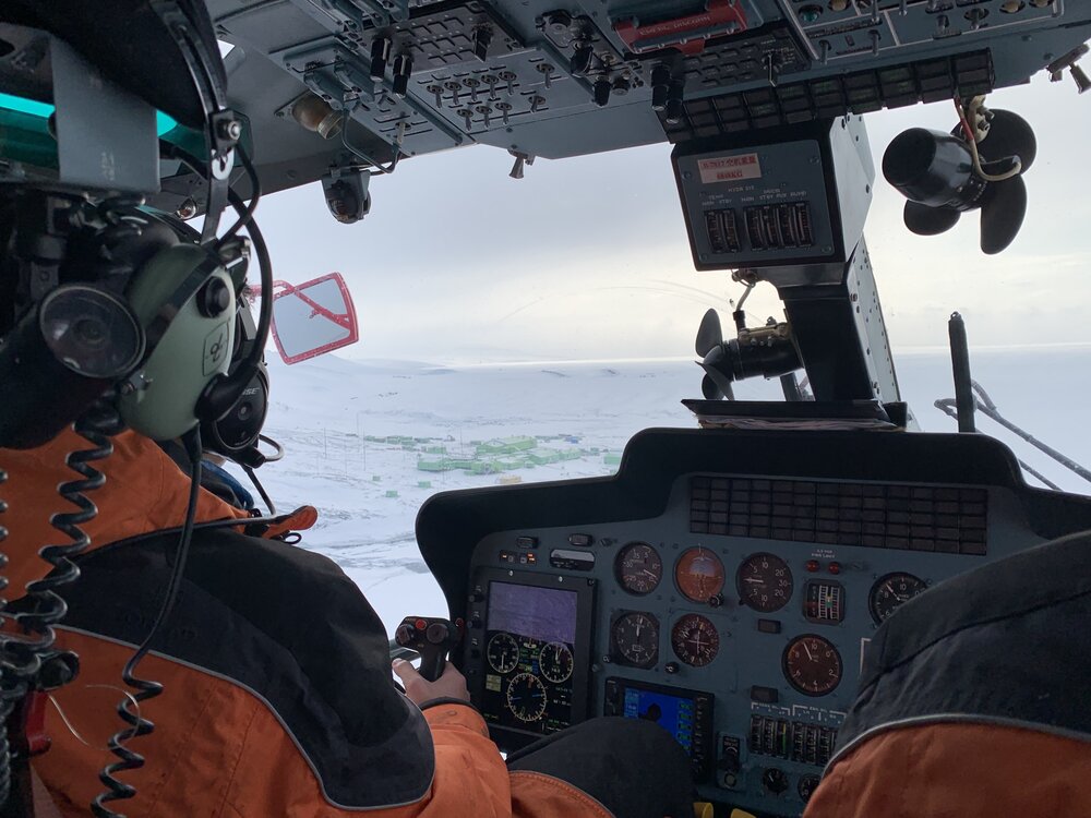 2019-20 Scott Base from the Xue Long Helicopter