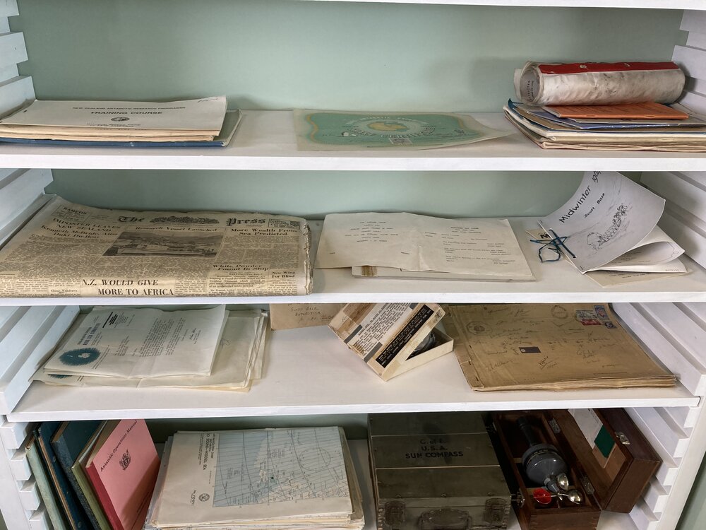 2020-21 Artefacts on shelves in the Radio Room (001)