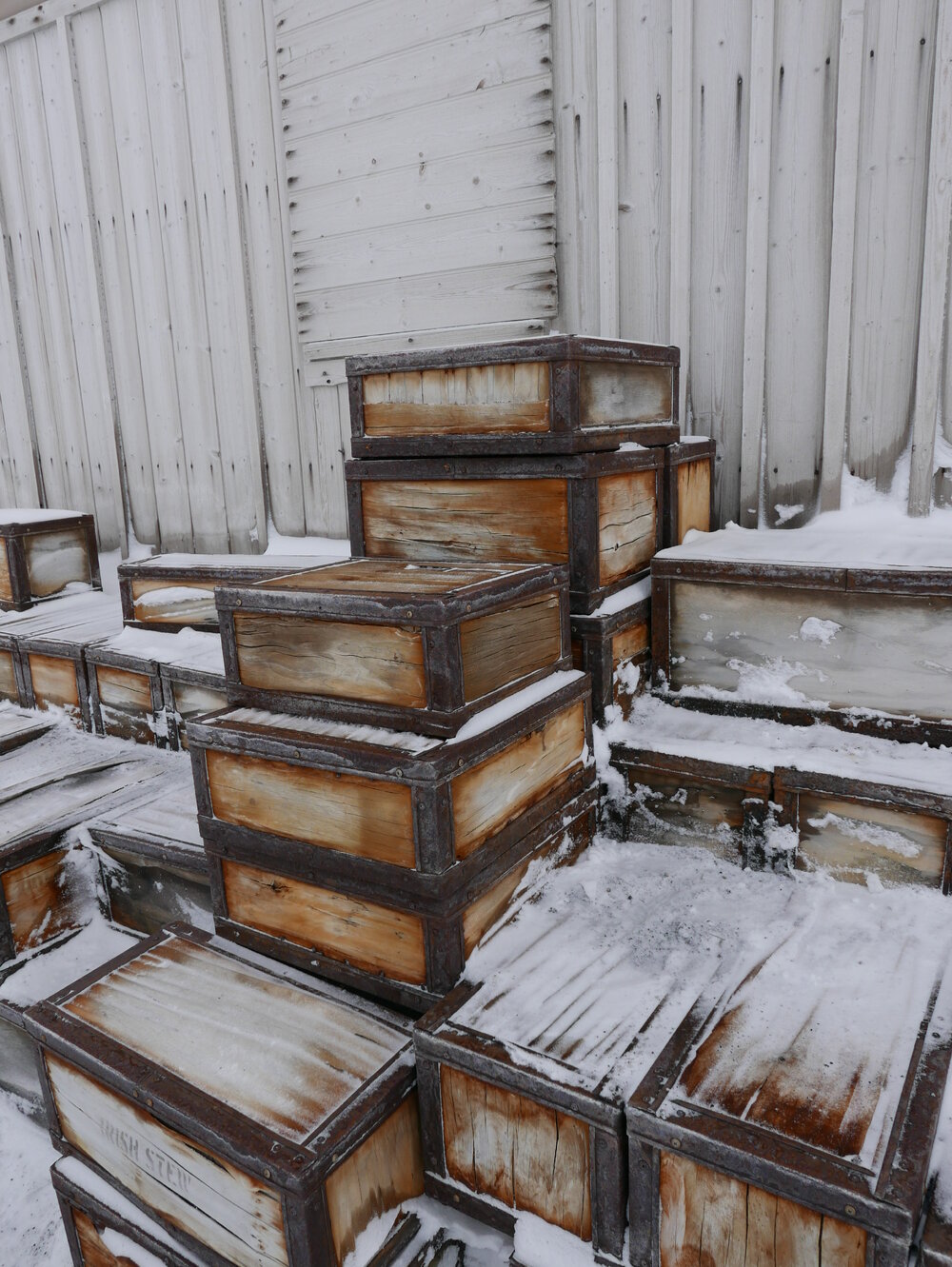 2020-21 Venesta Cases at 'Nimrod' hut, Cape Royds (009)
