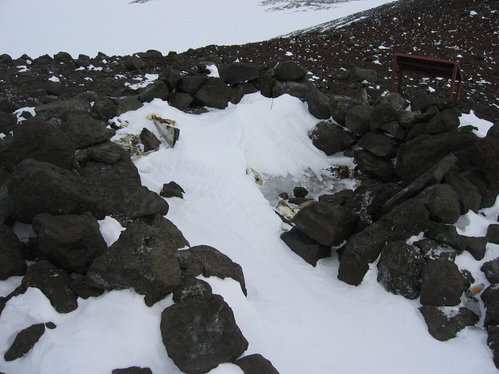 2005 Remains of Wilson's Igloo, Cape Crozier (003)