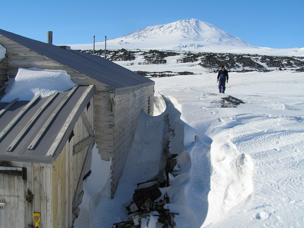 2005 Scott's 'Terra Nova' hut, South wall, Cape Evans