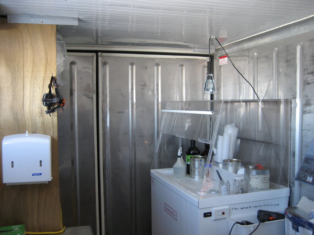 2006 Interior of the AHT Conservation lab at Scott Base (007)