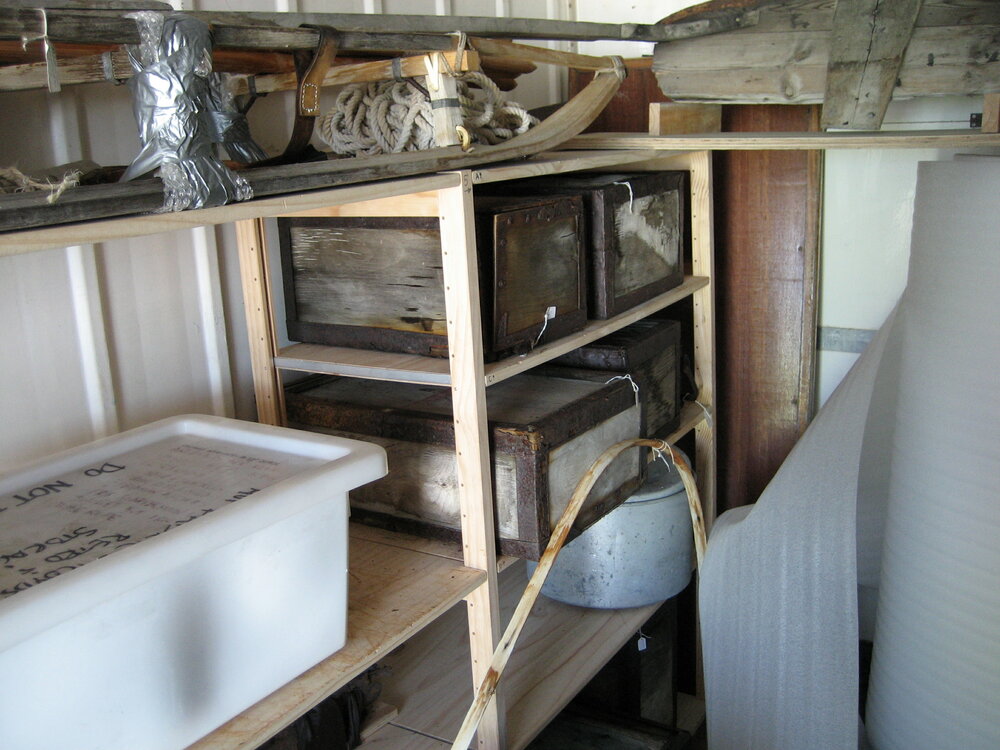 2006 Interior of the AHT storage container at Scott Base (003)