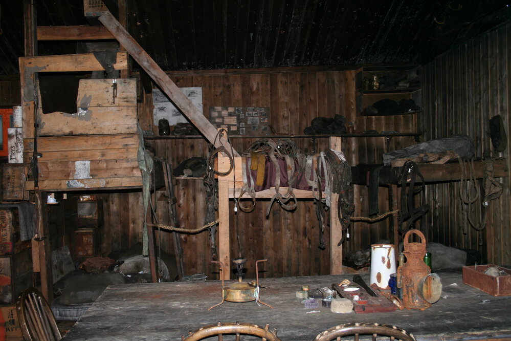 2006 'The Tenements' inside Scott's 'Terra Nova' hut, Cape Evans