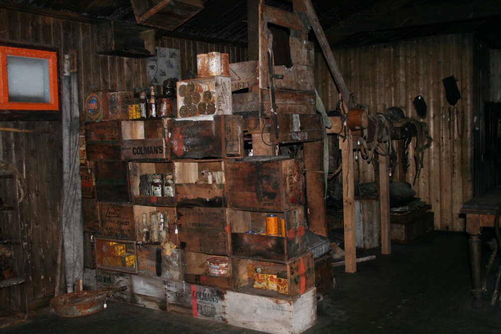 2006 Bulkhead inside Scott's 'Terra Nova' hut, Cape Evans