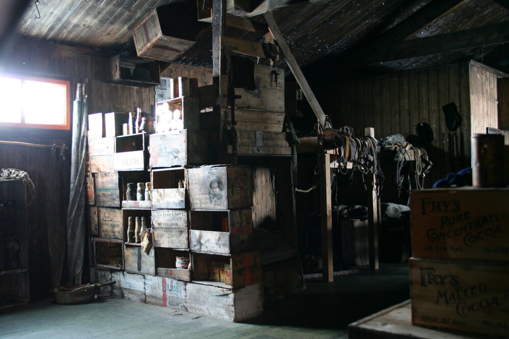2006 Bulkhead inside Scott's 'Terra Nova' hut, Cape Evans
