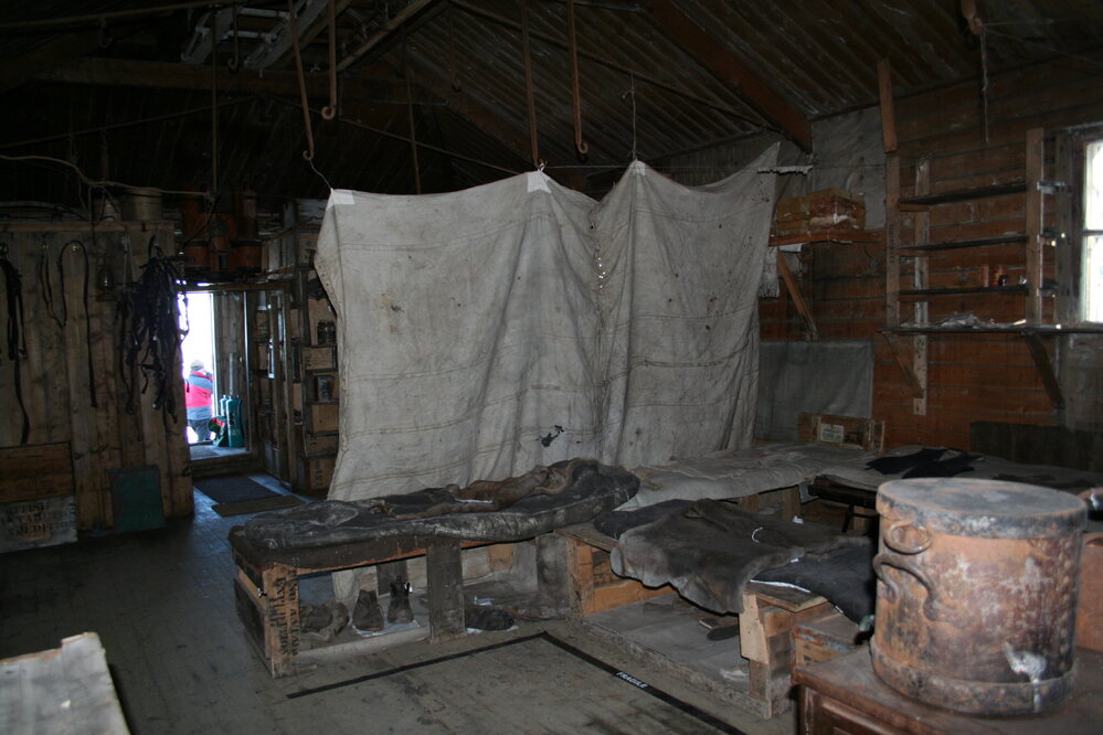 2006 Main space inside Shackleton's 'Nimrod' hut, Cape Royds