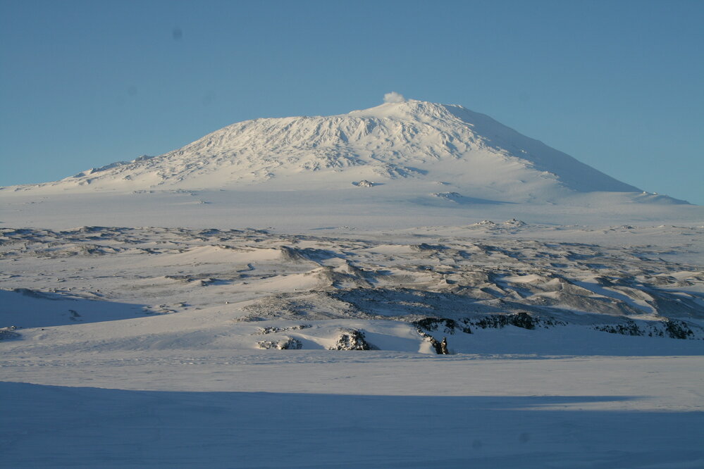 2006 Cape Royds landscape looking towards Mount Erebus
