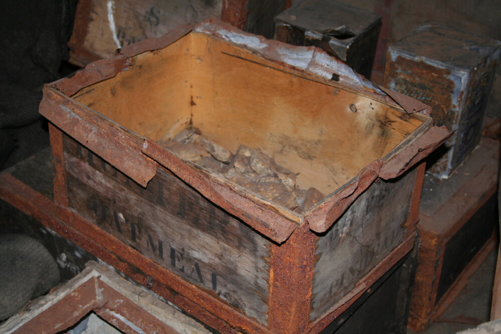 2006 Biscuits in a box inside Scott's 'Discovery' hut, Hut Point