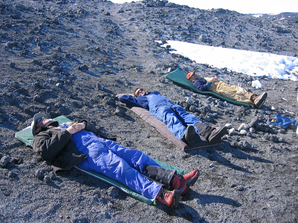 2005 Robert Clendon, Al Fastier, and Doug Rogan get some sun