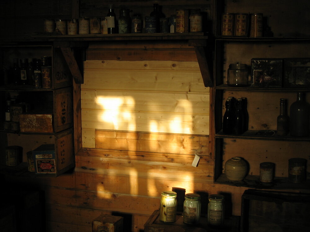 2006 Light from a window inside Shackleton's 'Nimrod' hut, Cape Royds