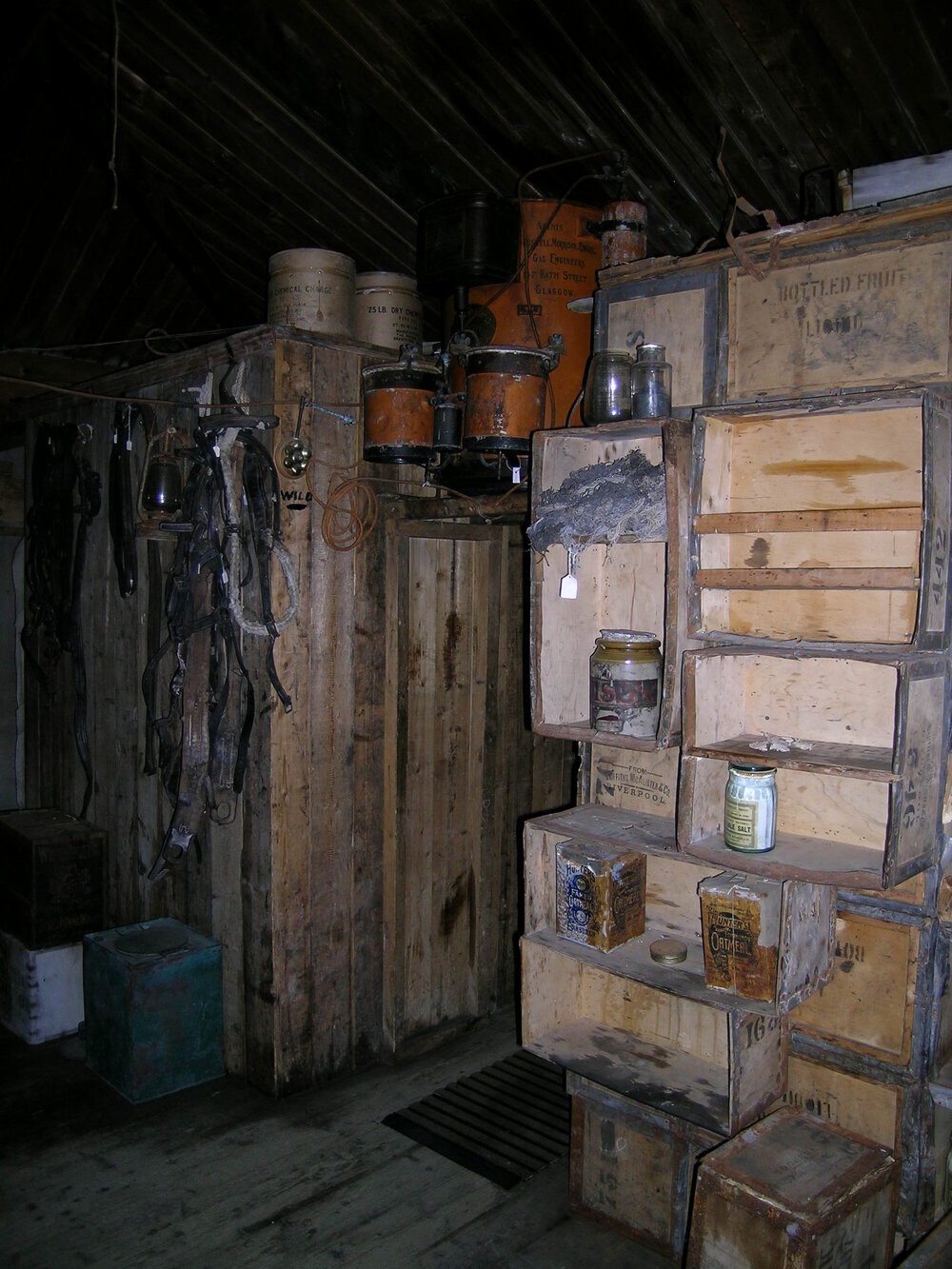 2005 Acetylene Generator inside Shackleton's 'Nimrod' hut, Cape Royds