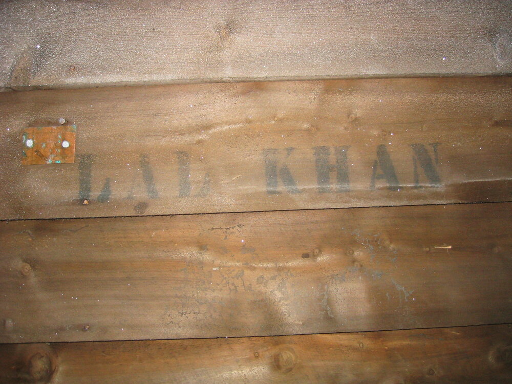 2003 Scott's 'Terra Nova' hut, interior - Indian Mule names (011)