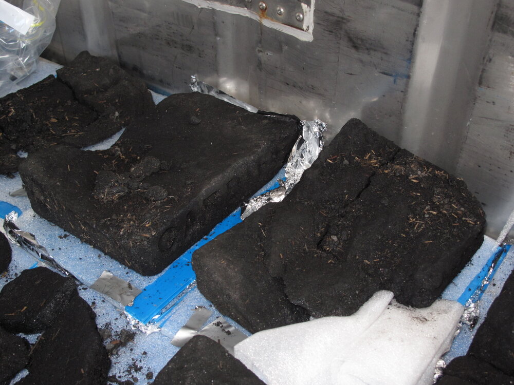 2009-10 Excavated coal briquettes, Cape Evans