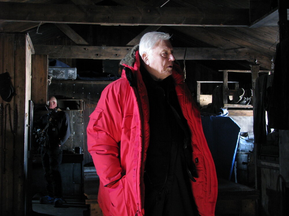 2009-10 BBC, Sir David Attenborough visit Scott's 'Terra Nova' hut
