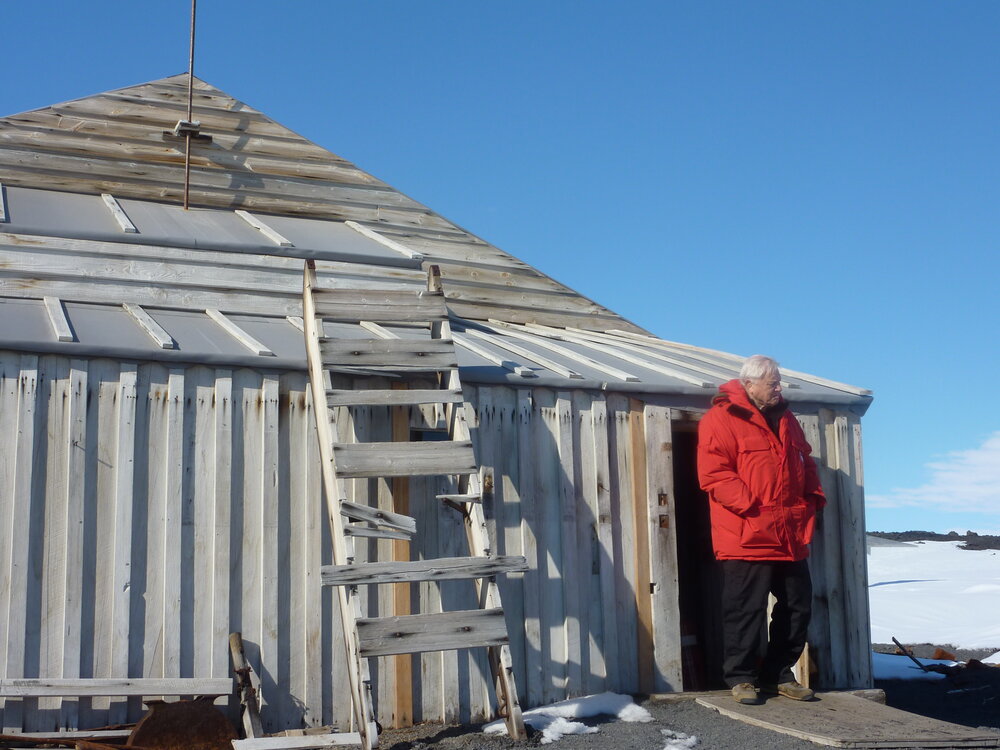 2009-10 BBC, Sir David Attenborough visit Scott's 'Terra Nova' hut