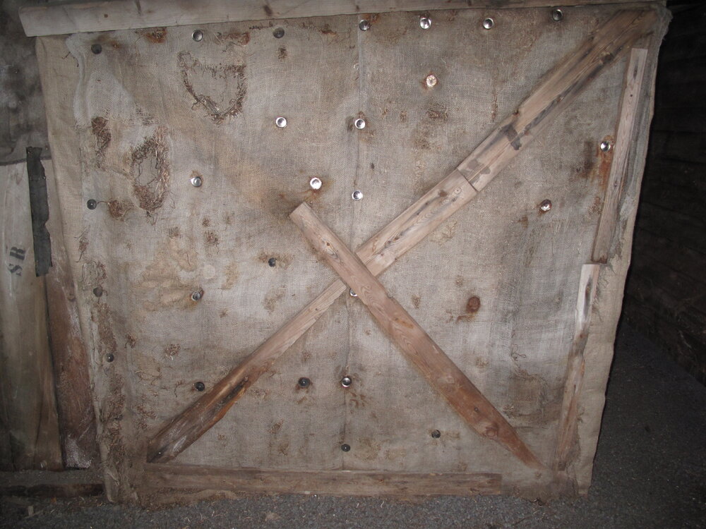 2009-10 Gibson's quilting after repairs, Stables, Scott's 'Terra Nova' hut