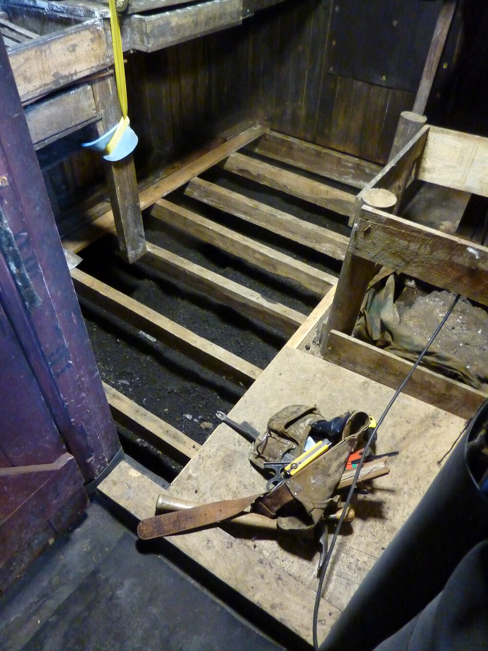 2009-10 Ponting's Darkroom during ice removal, Scott's 'Terra Nova' hut