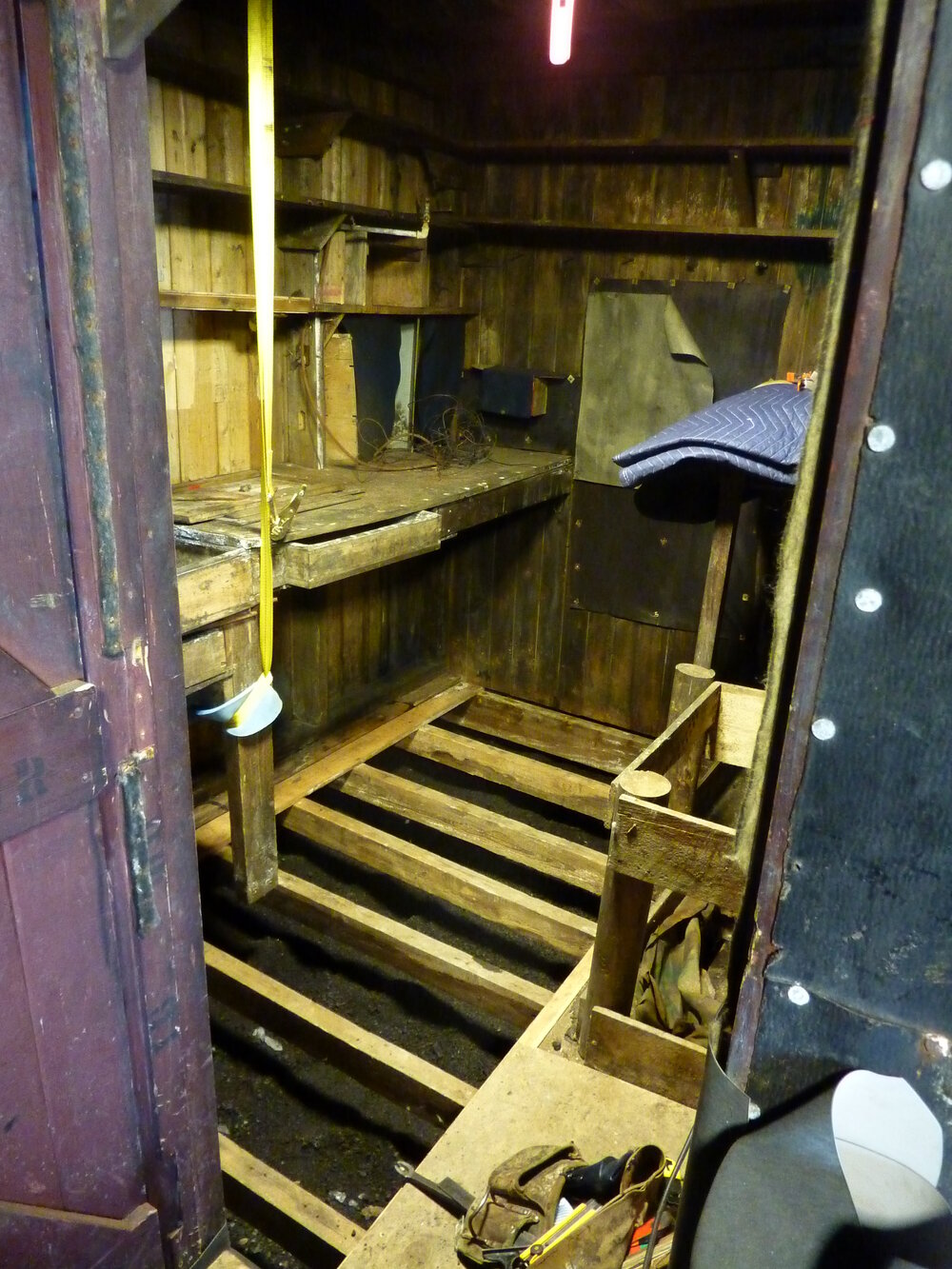 2009-10 Ponting's Darkroom during ice removal, Scott's 'Terra Nova' hut