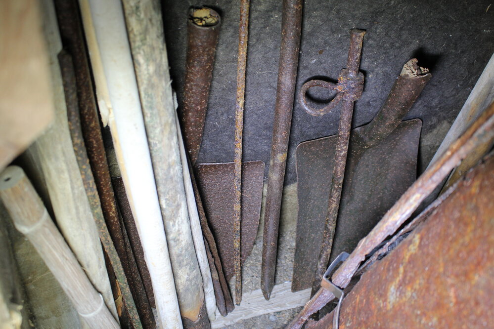 2019-20 Artefacts requiring treatment - Tools, Mawson's laboratory, Shackleton's 'Nimrod' Hut (003)