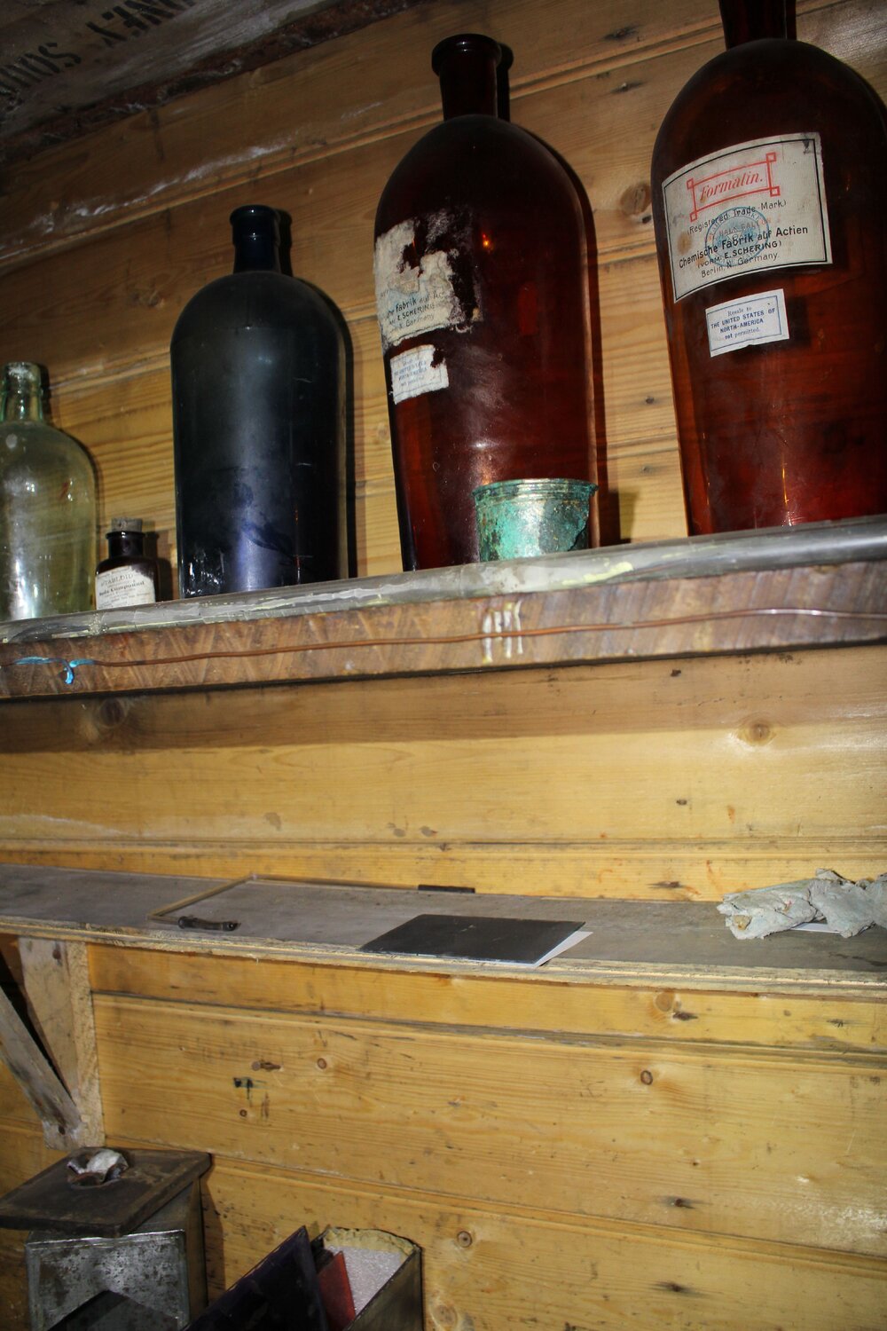 2019-20 Items moved, possibly due to storm shake, Shackleton's 'Nimrod' Hut (001)