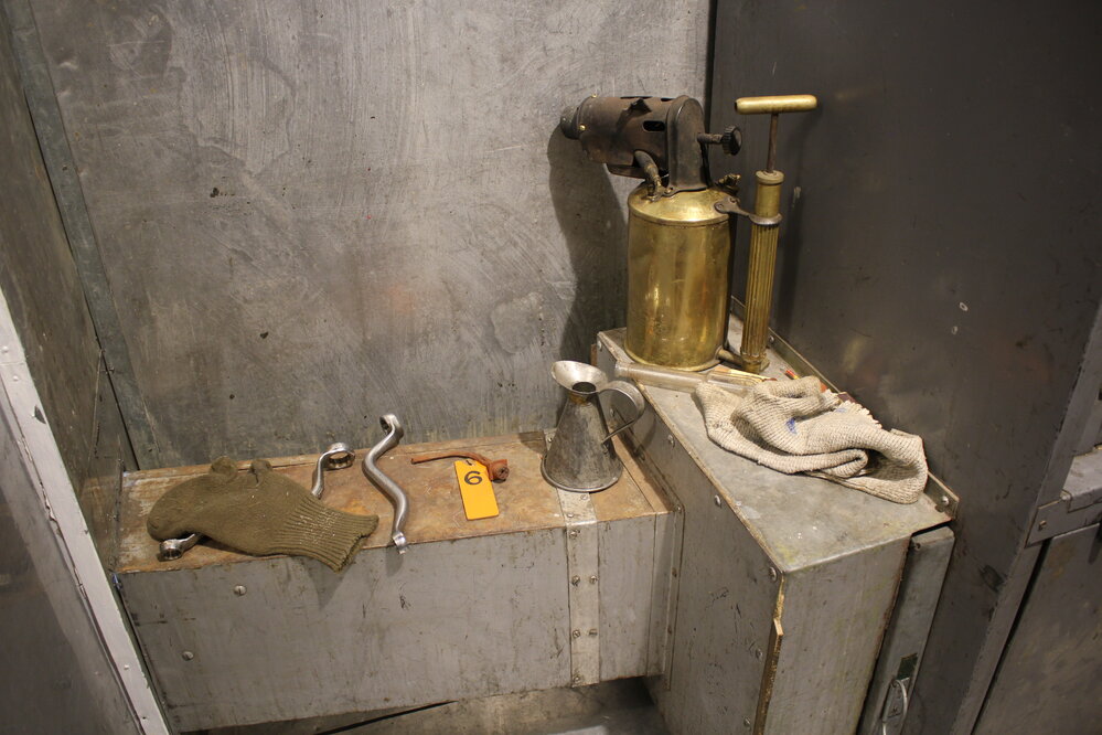 2019-20 Baseline image - Tools and safety clothing, Cold porch (Room 4), Hillary's TAE/IGY Hut (002)