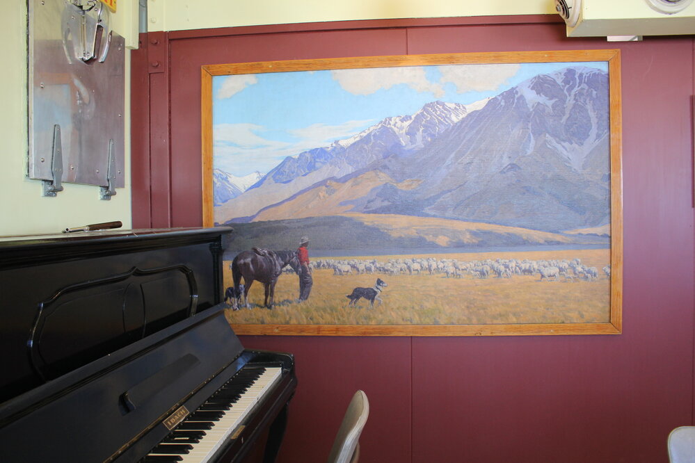 2019-20 Baseline image - Oil painting, Mess room (Room 5), Hillary's TAE/IGY Hut