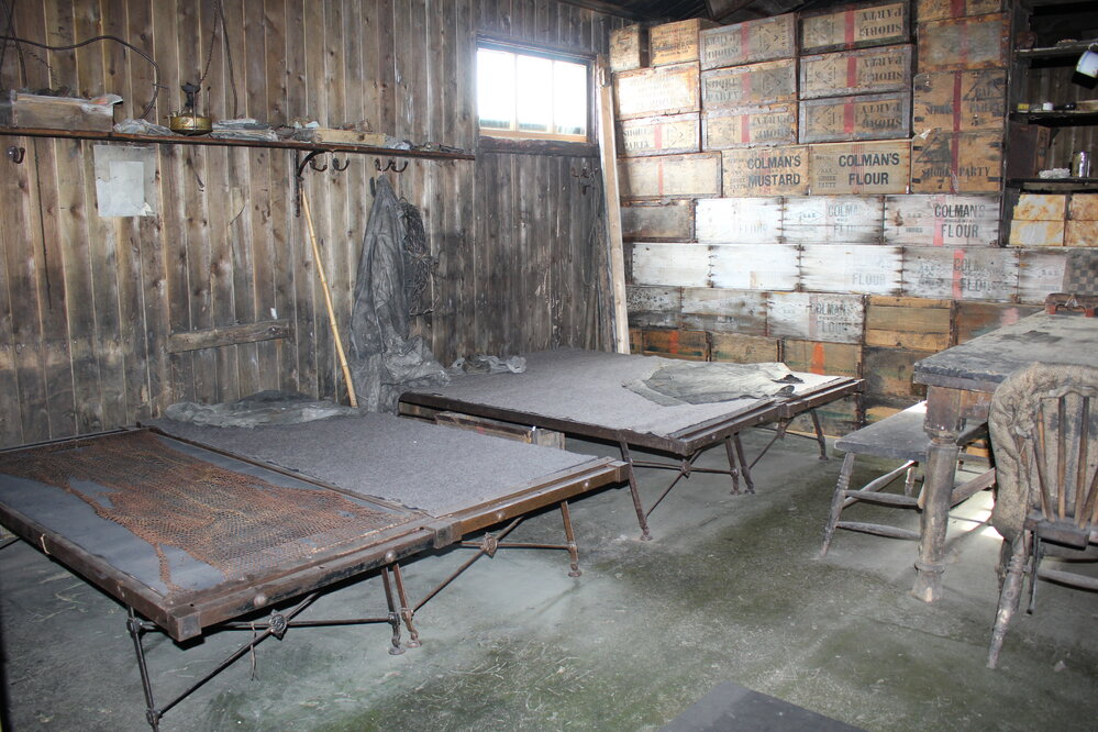 2019-20 Hut inspection - Enlisted men's space, Messdeck (Room 4 Area 1), Scott's Hut