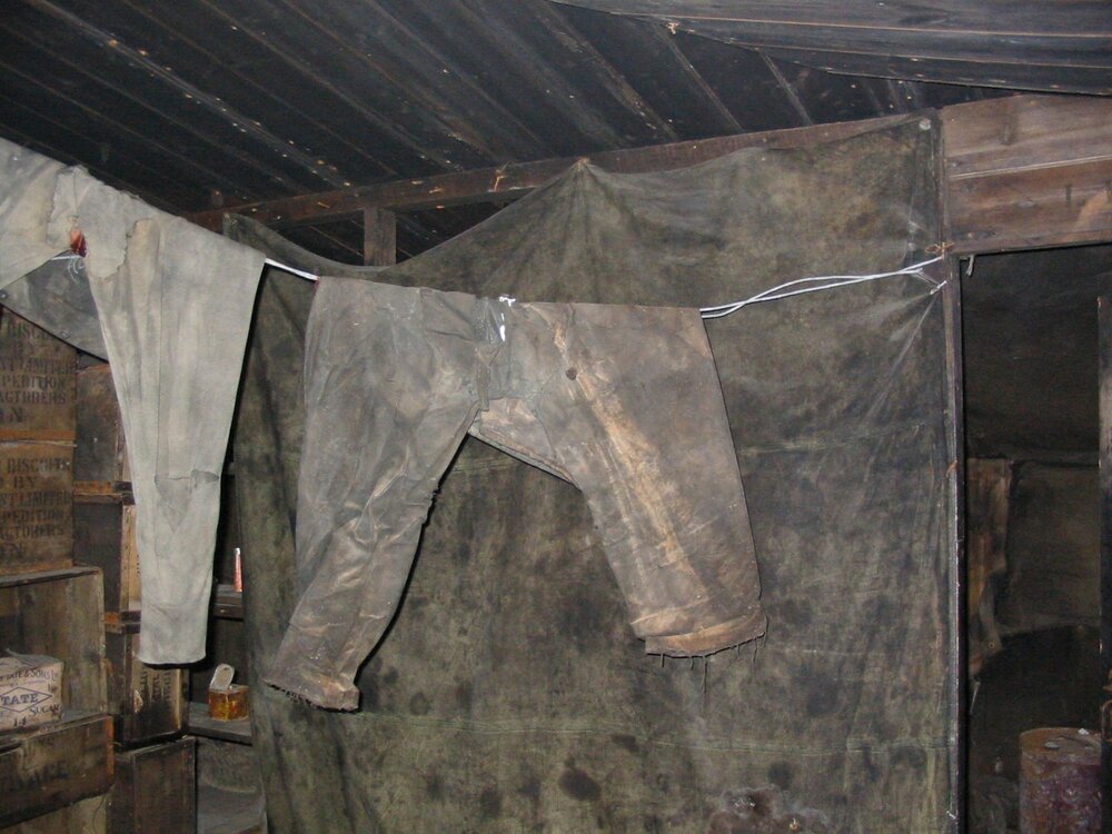 2003 K440 at Scott's 'Discovery' hut - Ross Sea Party clothing, Stove Area