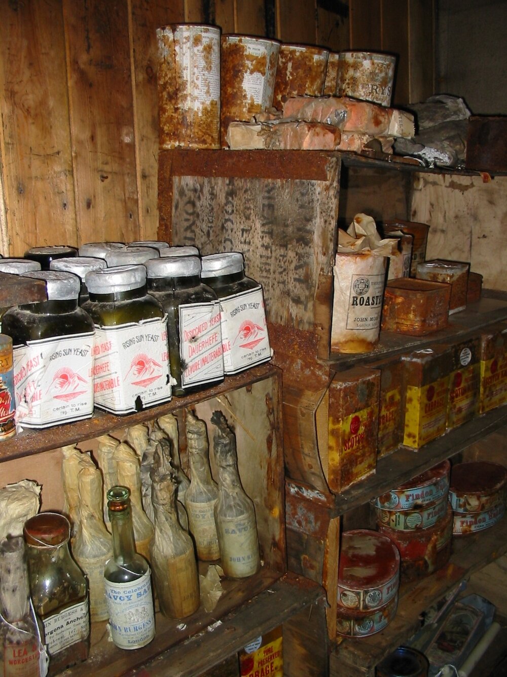 2003 K440 at Scott's 'Terra Nova' hut - Stocked Galley shelves (002)