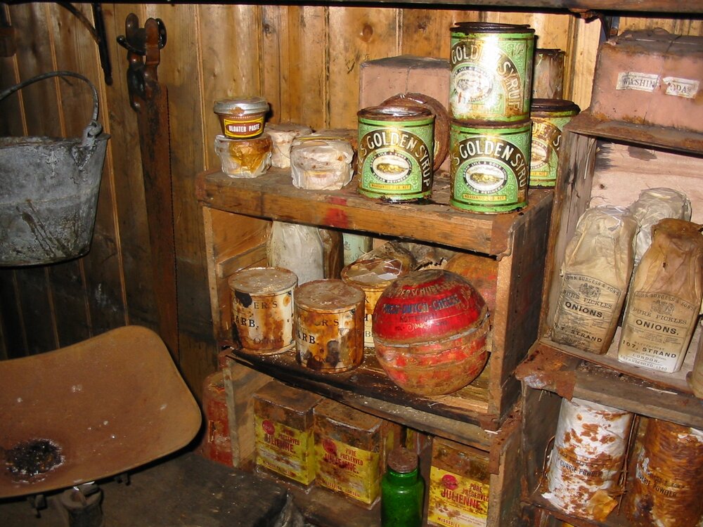 2003 K440 at Scott's 'Terra Nova' hut - Stocked Galley shelves (003)