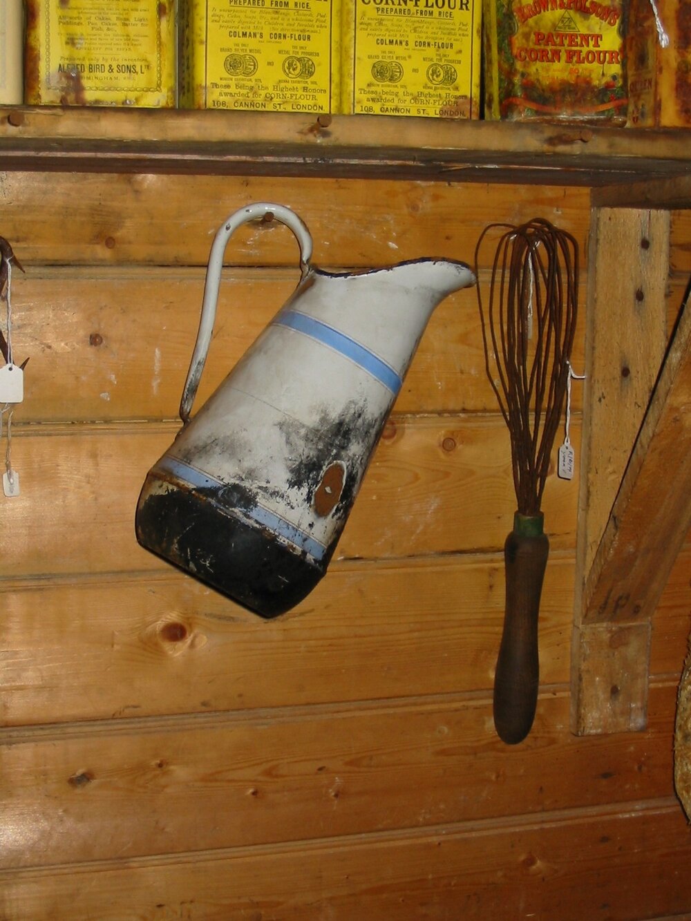 2003 K440 at Shackleton's 'Nimrod' hut, interior - Enamel jug and whisk