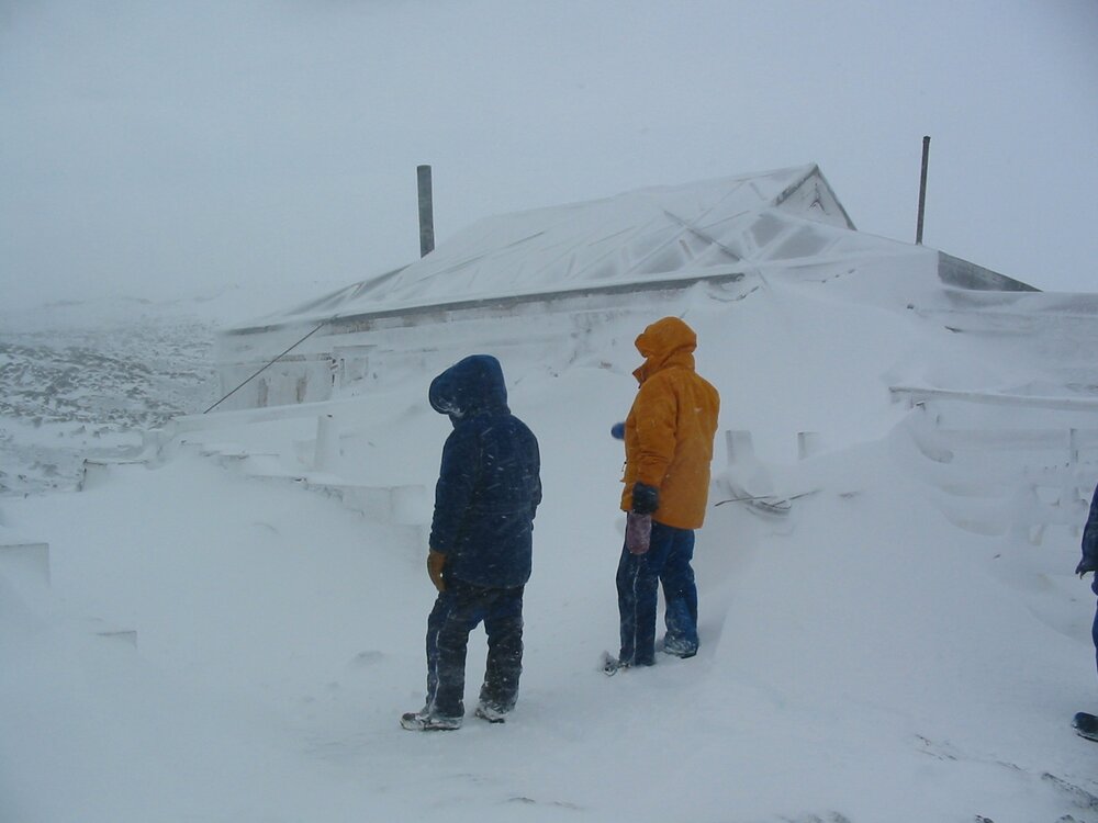 2003 K440 at Shackleton's 'Nimrod' hut, exterior - Stables after blizzard